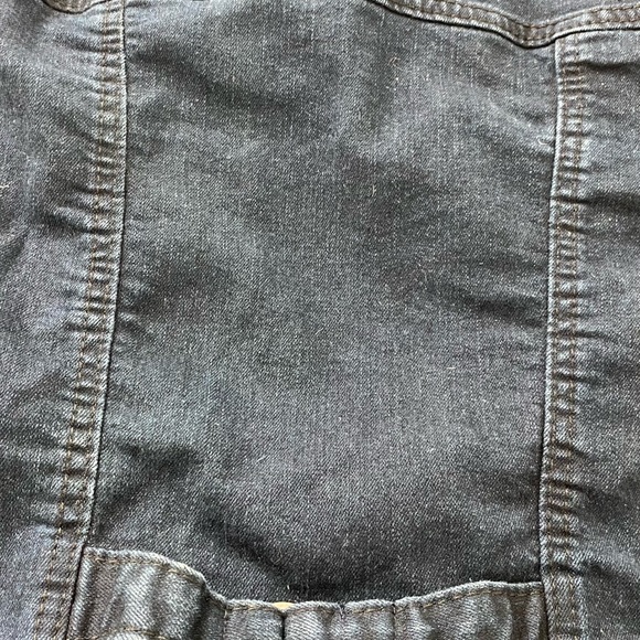 Levi Jean Jacket dark blue black sleeves Small - Picture 6 of 9